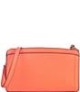 Color:Melon Ball - Image 2 - Knott Pebbled Leather Small Crossbody Bag