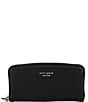 Color:Black - Image 1 - Knott Slim Continental Wallet
