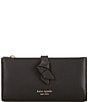 kate spade new york Knott Zip Slim Wallet, Color:Black - Image 1