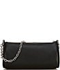 kate spade new york Label Smooth Leather Pochette Bag, Color:Black - Image 2