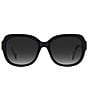 Color:Black - Image 2 - Women's Polarized Layne Havana Square Sunglasses