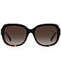 Color:Havana Black - Image 2 - Women's Polarized Layne Havana Square Sunglasses