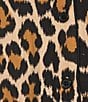 kate spade new york Leopard Print Long Sleeve Notch Collar Brushed Jersey Knit Pajama Set - Image 3