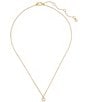 Color:Cream/Gold - Image 1 - Little Luxuries Pearl Short Pendant Necklace