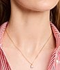 Color:Cream/Gold - Image 3 - Little Luxuries Pearl Short Pendant Necklace
