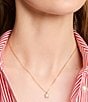 kate spade new york Little Luxuries Pearl Short Pendant Necklace, Color:Cream/Gold - Image 3