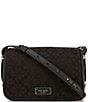 kate spade new york Liv Spade Flower Jacquard Small Flap Crossbody Bag, Color:Black Multi. - Image 1