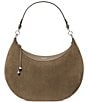 kate spade new york Liv Large Suede Saddle Shoulder Bag - Image 1