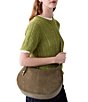 kate spade new york Liv Large Suede Saddle Shoulder Bag - Image 6