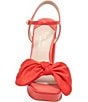 Color:Flame Scarlet - Image 4 - Lucie Big Bow Platform Dress Sandals
