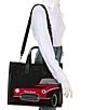 kate spade new york Manhattan Car Large Tote Bag, Color:Black - Image 5