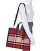 kate spade new york Manhattan Grand Plaid Tweed Large Tote Bag, Color:Multi - Image 4