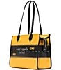 kate spade new york Manhattan Taxi Large Market Tote Bag, Color:Yellow Multi - Image 4