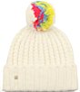 Color:Cream - Image 2 - Marble Cable Beanie