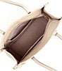 Color:Earthenware - Image 3 - Market Pebbled Leather Medium Tote Bag