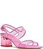Color:Carousel Pink - Image 1 - Milani Clear Vinyl Lucite Heel Dress Sandals