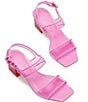 Color:Carousel Pink - Image 6 - Milani Clear Vinyl Lucite Heel Dress Sandals