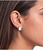 kate spade new york Molten Large Glass Chunky Stud Earrings - Image 4