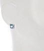 kate spade new york Molten Glass Stud Earrings, Color:Aqua/Silver - Image 2