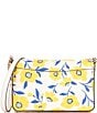 Color:Cream Multi - Image 2 - Morgan Sunshine Floral Printed PVC Flap Chain Wallet Crossbody Bag