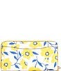 Color:Cream Multi - Image 2 - Morgan Sunshine Floral Printed PVC Zip Around Continental Wallet