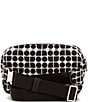Color:Black/White - Image 2 - Noel Printed Fabric Belt Bag