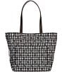 Color:Black Multi - Image 2 - Noel Printed Fabric Large Tote Bag