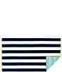 Color:Navy - Image 1 - Outdoor Living Collection Reversible Cabana Stripe Beach Towel