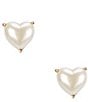 kate spade new york Pearl Heart Stud Earrings - Image 1