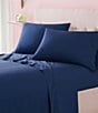 Color:French Navy - Image 1 - Percale Sheet Set