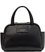 kate spade new york Puffed Smooth Leather Satchel Bag, Color:Black - Image 1