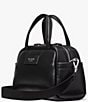 kate spade new york Puffed Smooth Leather Satchel Bag, Color:Black - Image 3