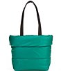 Color:Wintergreen - Image 2 - Puffy Nylon Small Tote Bag