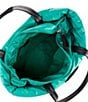 Color:Wintergreen - Image 3 - Puffy Nylon Small Tote Bag