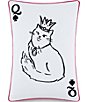 kate spade new york Queen of Spades Reversible Decorative Throw Pillow, Color:Multi - Image 1