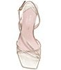 Color:Pale Gold - Image 5 - Renee Metallic Leather Slingback Sandals
