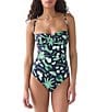 kate spade new york Ruched Underwire Bandeau One Piece Swimsuit - Image 1