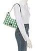 Color:Candy Multi - Image 4 - Sam Icon Gingham Printed Fabric Small Shoulder Bag