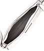 Color:Silver - Image 3 - Sam Icon Quilted Satin Mini Pouchette Shoulder Bag