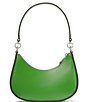 Color:Green - Image 2 - Sam Icon Shiny Small Convertible Crossbody Shoulder Bag