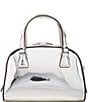 kate spade new york Sam Icon Silver Metallic Leather Mini Duffle Satchel Bag, Color:Silver - Image 2