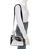 kate spade new york Sam Icon Silver Metallic Leather Square Tote Bag, Color:Silver - Image 4