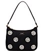 Color:Black Multi - Image 1 - Sam Pearl Embellished Nylon Small Shoulder Bag