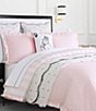 kate spade new york Sateen Ruffle Reversible Comforter Mini Set, Color:Pink - Image 2