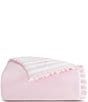 kate spade new york Sateen Ruffle Reversible Comforter Mini Set, Color:Pink - Image 6