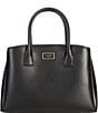 Color:Black - Image 1 - Serena Saffiano Satchel Bag