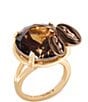 kate spade new york Shaken & Brewed Statement Cocktail Ring, Champagne - Image 1