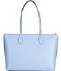Color:North Star - Image 2 - Silver Hardware Bleecker Large Zip Top Tote Bag