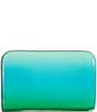Color:Mint Liqueur Multi - Image 2 - Silver Hardware Morgan Ombre Compact Wallet