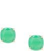 Color:Beryl Green - Image 1 - Small Square Stud Earrings